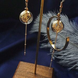 Golden Orbit Mismatched Earrings – Limited Edition